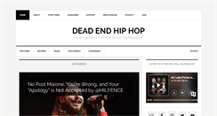 Desktop Screenshot of deadendhiphop.com